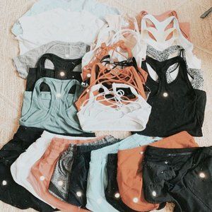 lookin for lulu hotty hot shorts size 6 + swifty tech 2.0 shirt size 4 under $50